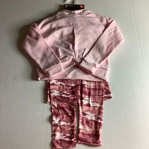 Three piece set with sweater pants and shir